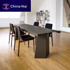 Contemporary table Pallas sheet steelsheet metal baserectangular