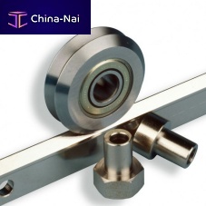 Linear guide with ball bearing DualVee®stainless steeltrack