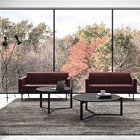 Contemporary coffee table CENTOVENTIwoodbeechaluminum base