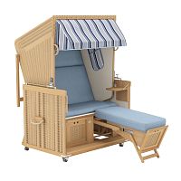 Canopy garden bed STRANDKORB MARINE STRIPESsinglecontemporaryreclining