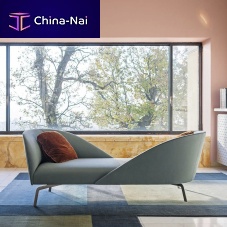 Contemporary daybed FACE TO FACEfabricleathermetal