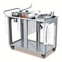 Transport cart stainless steeltool-holderwith swivel casters