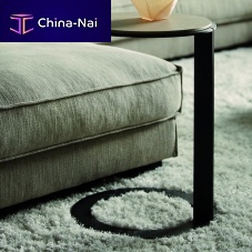 Contemporary side table Anowoodensteel baseround