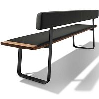 Contemporary bench NOXoakbeechwalnut