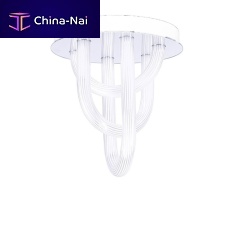 Contemporary ceiling light OORTtubularflexibleglass