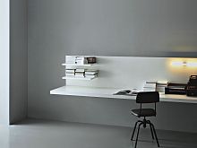 Wall-mounted desk WEB contemporarywoodenfor hotel
