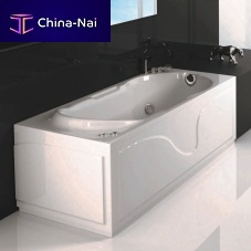 Free-standing bathtub DANAEhydromassagewoodenacrylic