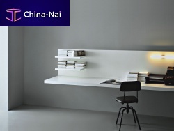 Wall-mounted desk WEB contemporarywoodenfor hotel