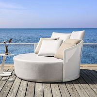 Contemporary daybed BOLEROSunbrella®Batyline®aluminum