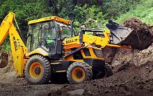 Articulated backhoe loader BULL HD 76 4wd