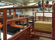 Handling palletizer NEK 20layerfor bottlespositioning