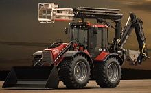 Backhoe loader-mounted telescopic boom lift Lift serieshydraulic