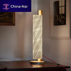 Table lamp MAST 80fabricwoodencontemporary
