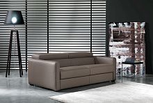 Sofa bed VERSUScontemporaryleatherbrown