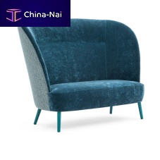 Contemporary sofa ROSE 03053fabricleatherblue