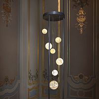 Floor-standing lamp PLANTESmetalblown glasscontemporary
