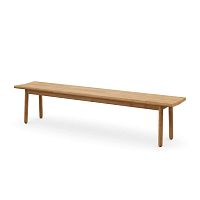 Contemporary bench TIBBOteakwithout backrestwithout armrests
