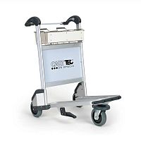 Airport terminal luggage trolley CRETE4-wheelopenfor passengers