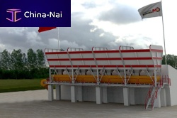 Storage hopper loadingfor granulatesfor trucks