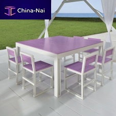 Contemporary table ZERODIECIstainless steelaluminum baserectangular