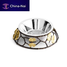 Brass bowl BUTTERFLY GINKGOstainless steelcontemporary