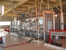 Fully-automatic filling machine drumfor powderswith conveyor