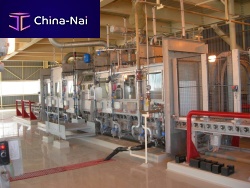 Fully-automatic filling machine drumfor powderswith conveyor