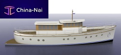 Classic motor yacht Cruiserwheelhouseplaning hullcomposite