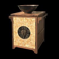 Free-standing washbasin cabinet FAR HP SDBSMteakcontemporary