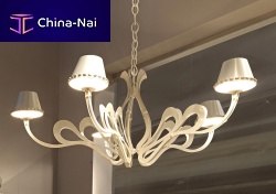 Traditional chandelier ORIONEsteelironfabric