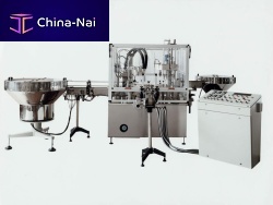 Automatic filling and capping machine bottle