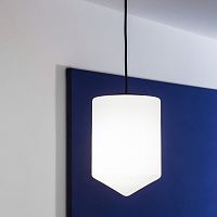 Pendant lamp BULLETsteelpolished brassglass