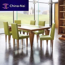 Contemporary table oaksolid woodwalnut