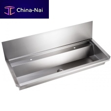 Wall-mounted wash basin INTER-5 seriesstainless steelfor handicappedsingle