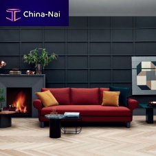 Traditional sofa MAGNUSfabricleathergray