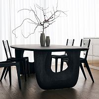 Contemporary dining table Savignyplatz oakwalnutcherrywood