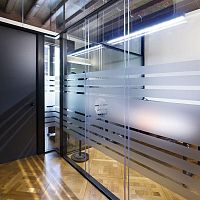 Removable partition NEO ANTHRACITE glazeddouble-glazedaluminum