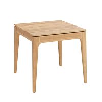 Contemporary side table NEWHAVENteakwooden baserectangular