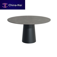 Contemporary table Round Up 28002 Aconcretesteel baseround
