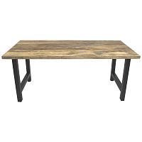 Contemporary table TBA100oakmetal baserectangular