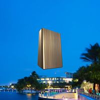 Contemporary wall light SLIM®outdoormetalgeometric