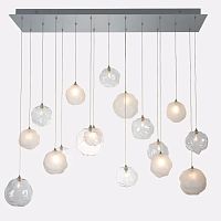 Contemporary chandelier BREATH: NIMBUSblown glasscommercialwith globes