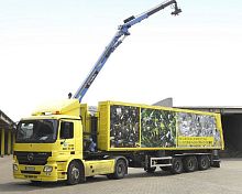 Dump semi-trailer gooseneck3-axletowed