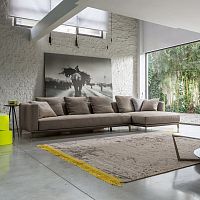 Corner sofa DYLANcontemporaryfabricgray