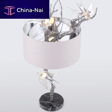 Table lamp PLI LARGEbronzeglassfabric