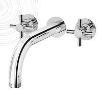 Double-handle washbasin mixer tap STAR'O 501017014wall-mountedbuilt-inmetal