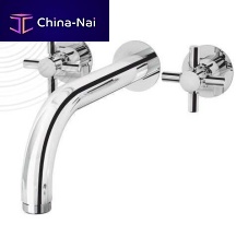 Double-handle washbasin mixer tap STAR'O 501017014wall-mountedbuilt-inmetal