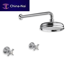 Shower mixer tap TURAN wall-mountedbrassbathroom