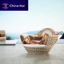 Contemporary daybed SHENZHOU Xfabricwickeraluminum