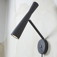 Contemporary wall light BORDEAUX/W/B indoorironround